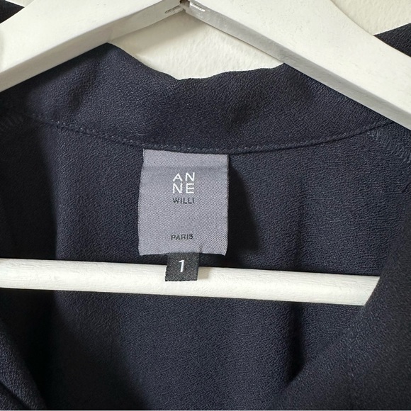 Anne Willi Paris Dark Blue Long Sleeve Dress - Picture 3 of 10